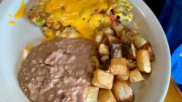 Vegetarian Enchilada Plate.