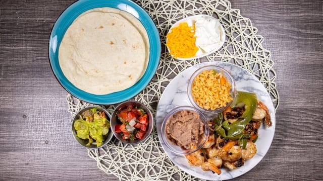 Shrimp Fajitas.