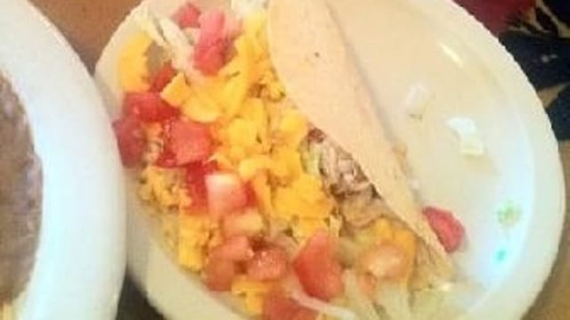 Vegetarian Chalupa Plate.
