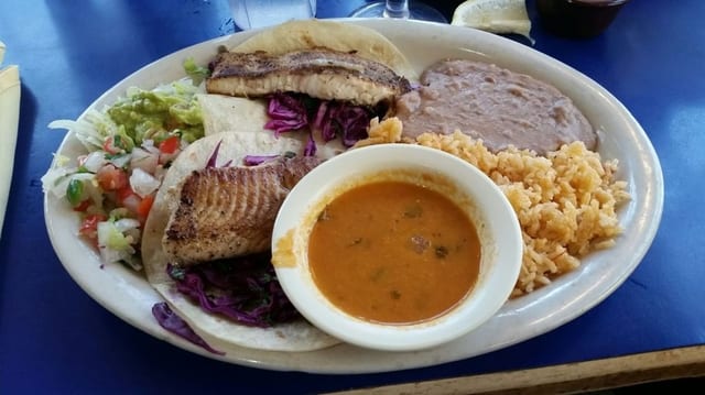 Baja Fish Tacos.