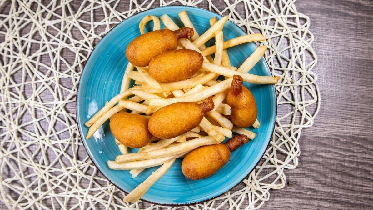 Mini Corn Dogs.