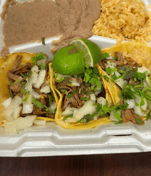 Birria Street Taco Plate.